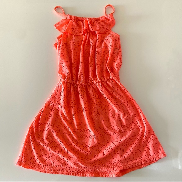 Girls Neon Dress M 10-12 - Picture 5 of 5